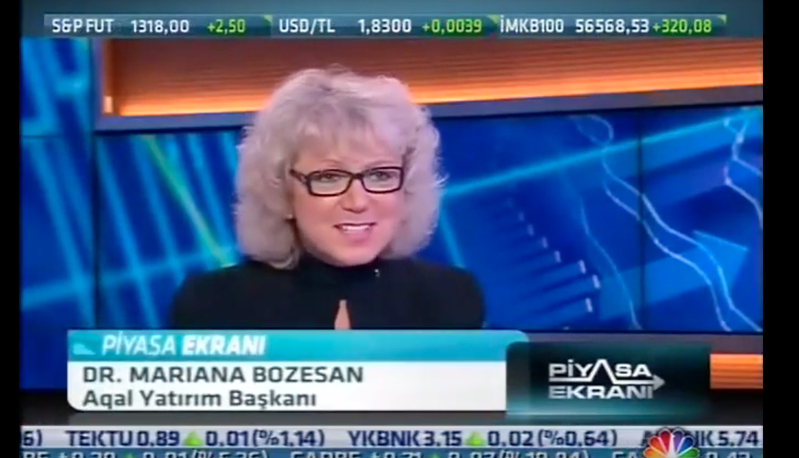 Dr. Mariana Bozesan, CNBC-e live interview by Artunc Kocabalkan (TURKISH)